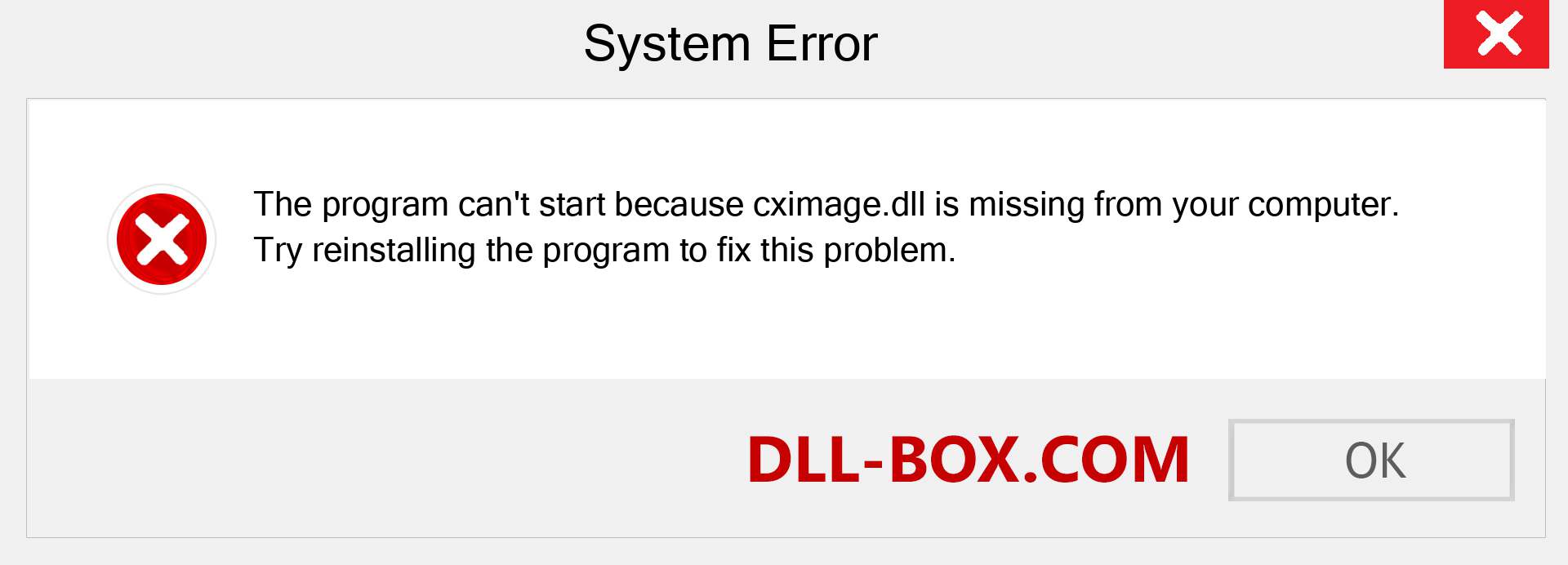  cximage.dll file is missing?. Download for Windows 7, 8, 10 - Fix  cximage dll Missing Error on Windows, photos, images
